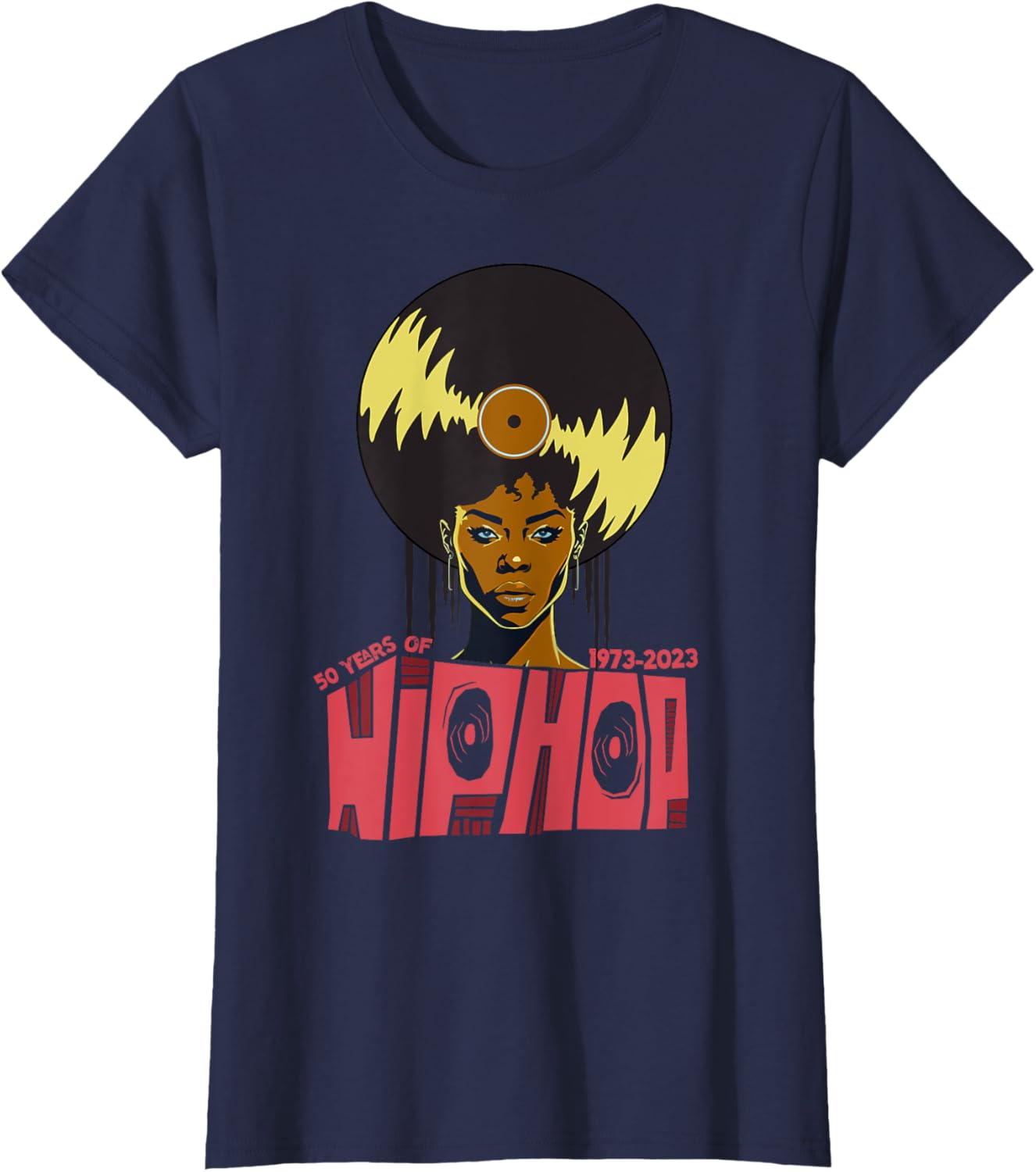 50 years of hip hop t-shirt women old school rap rapper