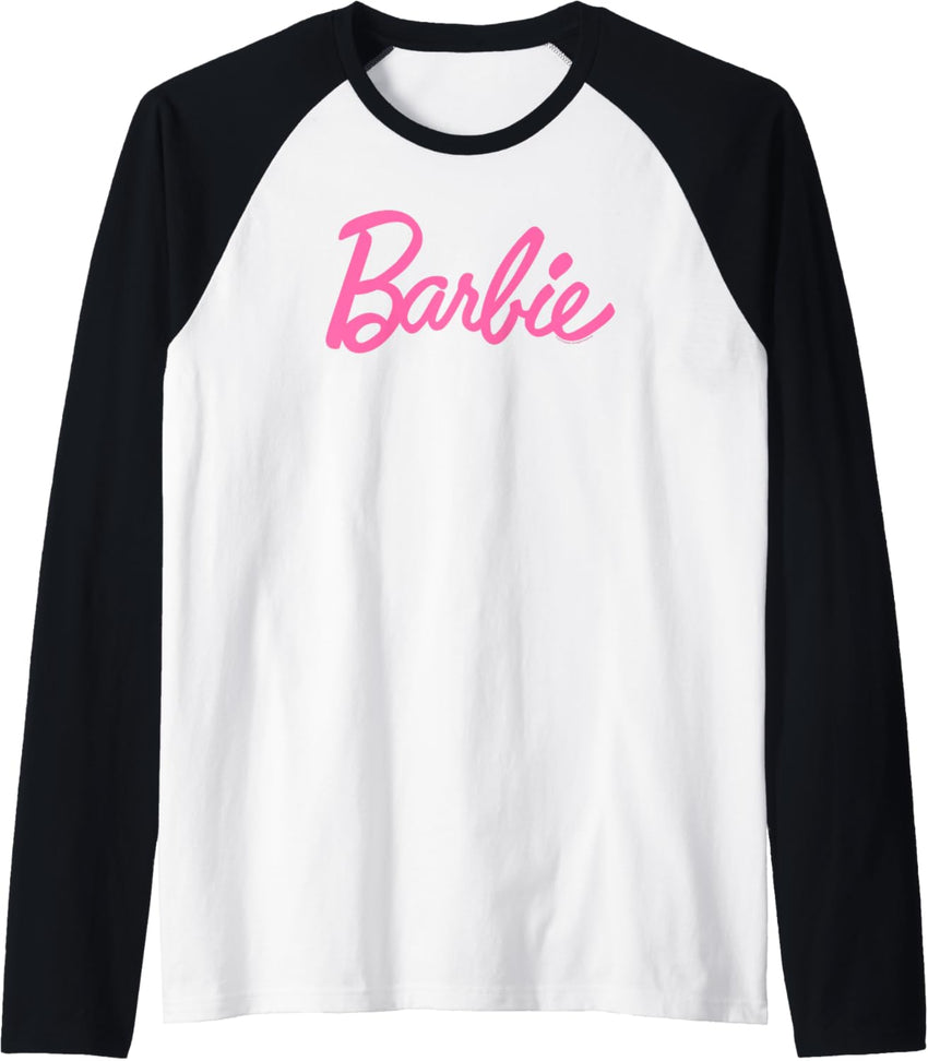 Barbie - Classic Barbie Logo Raglan Baseball Tee
