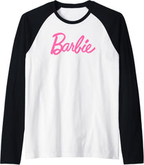 Barbie - Classic Barbie Logo Raglan Baseball Tee