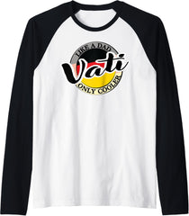 Mens Vati Dad in German Germany Raglan Baseball Tee