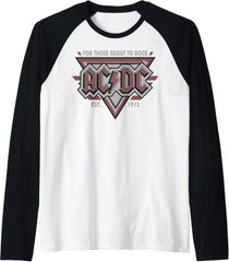 AC\/DC - Est. 1973 Raglan Baseball Tee