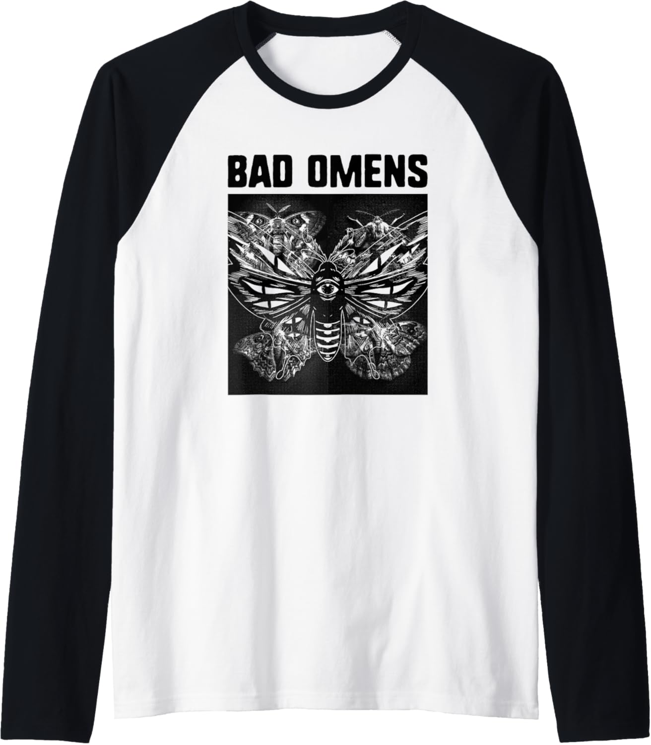 Bad Omens Moth Bad Omens Raglan Baseball Tee