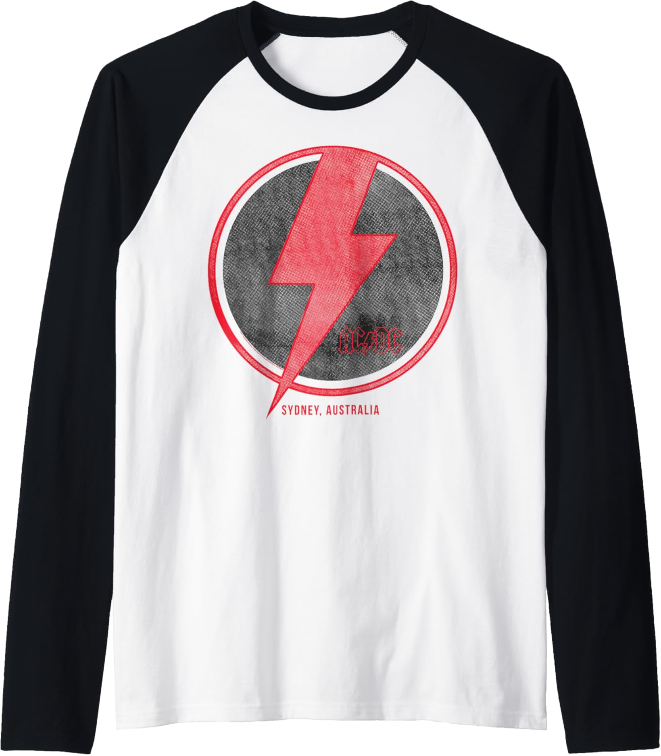 AC\/DC - Lightning Bolt Raglan Baseball Tee