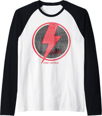 AC\/DC - Lightning Bolt Raglan Baseball Tee