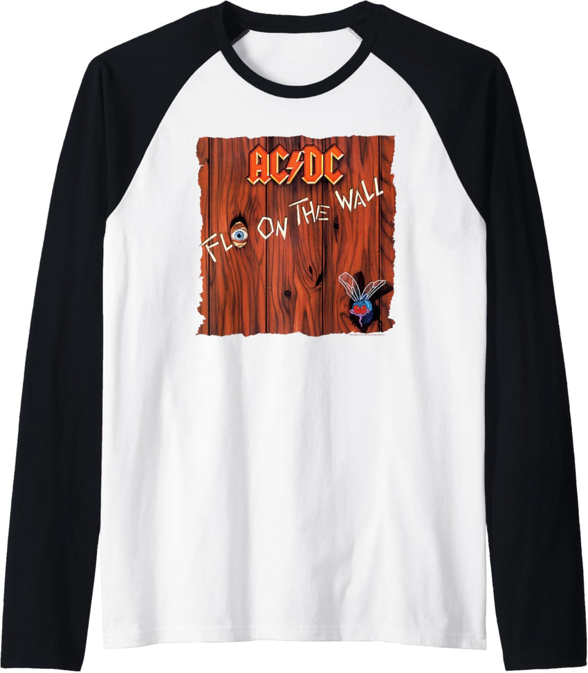 AC\/DC Fly On The Wall Album Cover Raglan Baseball Tee