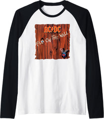 AC\/DC Fly On The Wall Album Cover Raglan Baseball Tee