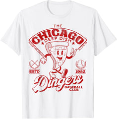 Chicago Deep Dish Dingers Minor League Retro Baseball Red