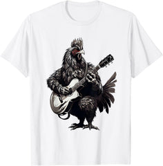 Chicken playing guitar I chicken music