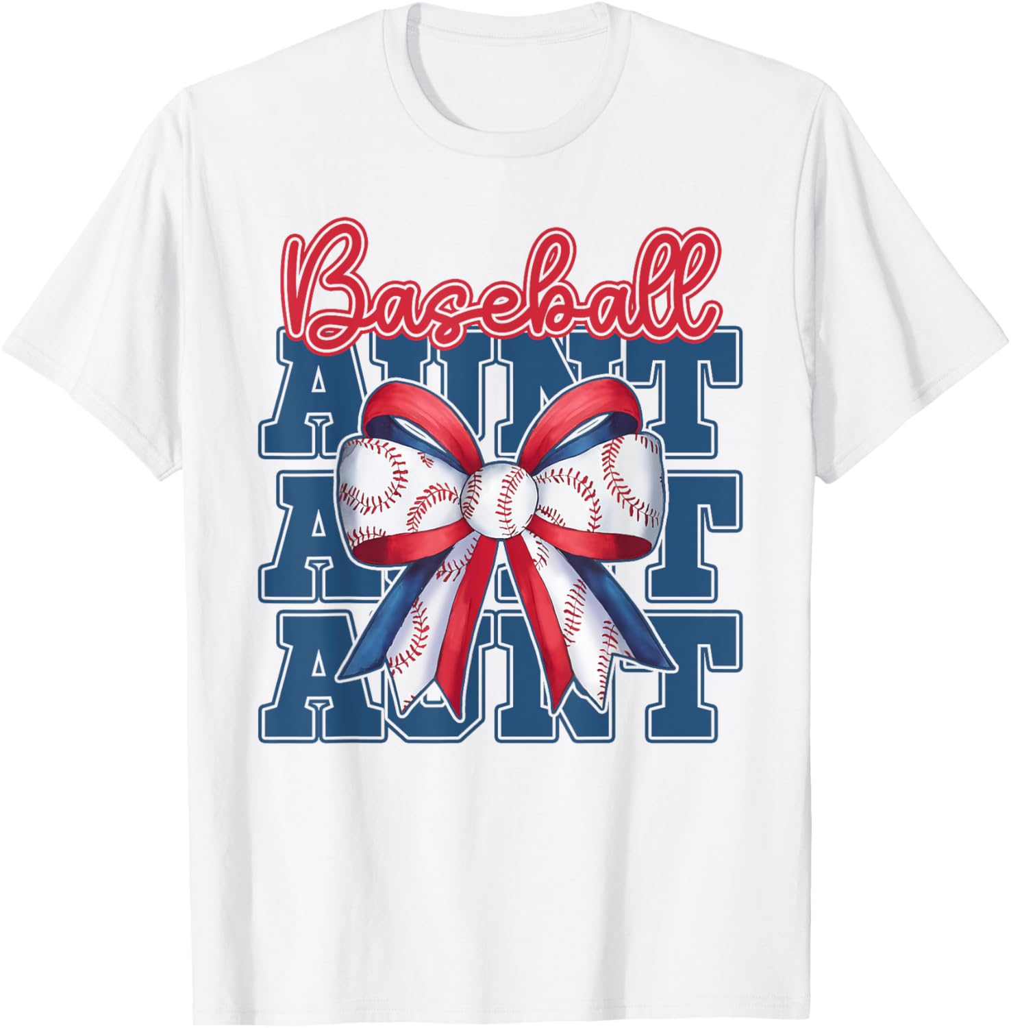 Baseball Aunt Coquette Bow Sport Auntie Day Game