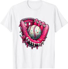 Baseball Drip Ice Cream Sprinkles Baseball Glove Boys Girls
