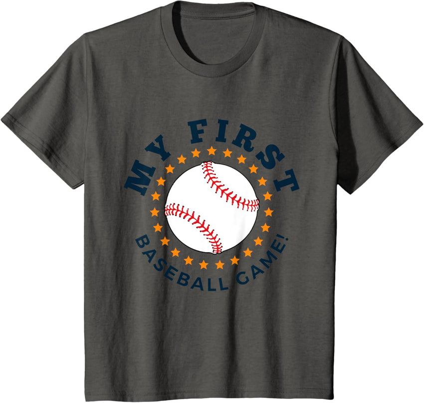 Kids Youth My First Baseball Game Cute