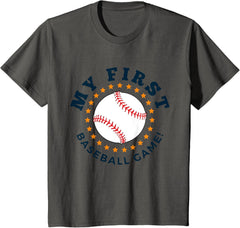Kids Youth My First Baseball Game Cute