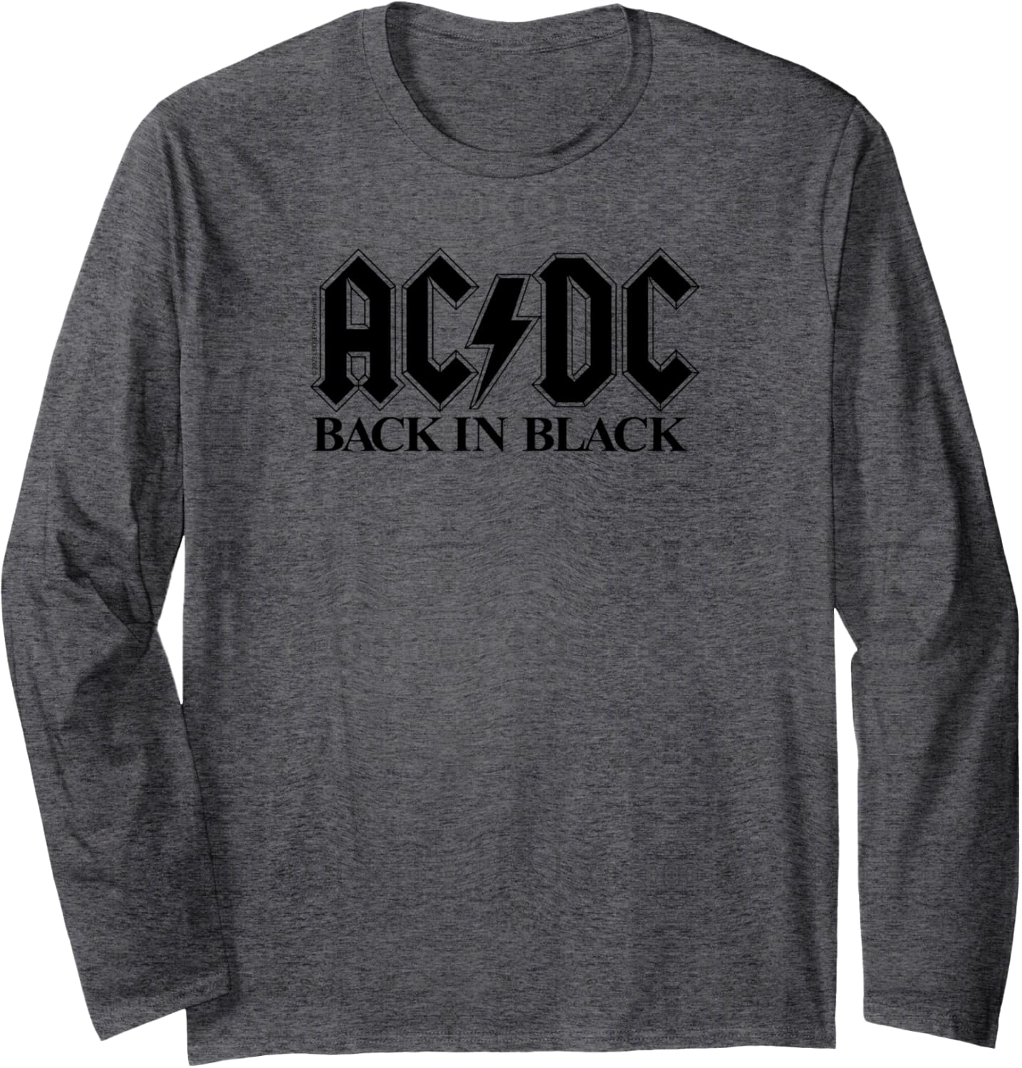 AC\/DC Rock Music Band Back In Black Logo Long Sleeve