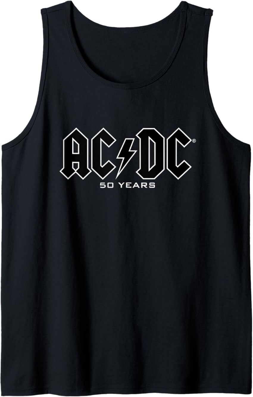 AC\/DC - History of Logos 50 Years Tank Top