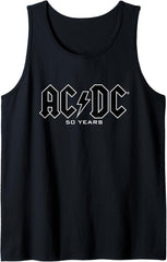 AC\/DC - History of Logos 50 Years Tank Top