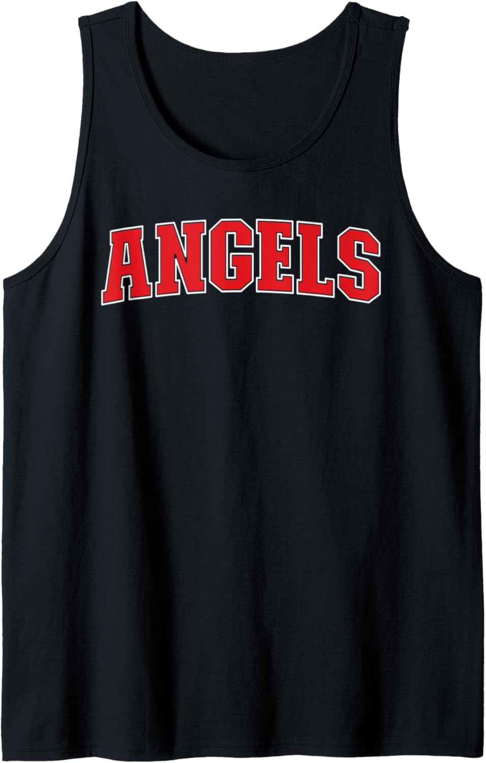 Angels California Souvenir Trip College Style Red Text Tank Top