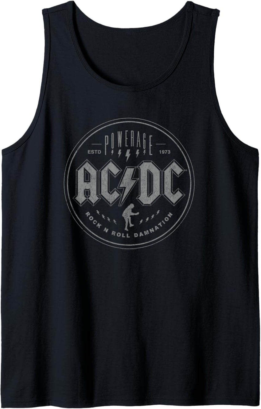 AC\/DC Rock Music Band Rock N Roll Damnation Tank Top