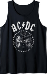 AC\/DC For Those About To Rock 1981 Distressed Cannon Tank Top