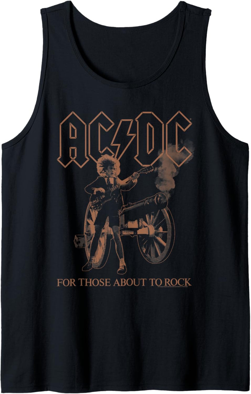 AC\/DC For Those About To Rock Angus Photo by Michael Putland Tank Top