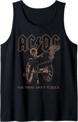 AC\/DC For Those About To Rock Angus Photo by Michael Putland Tank Top
