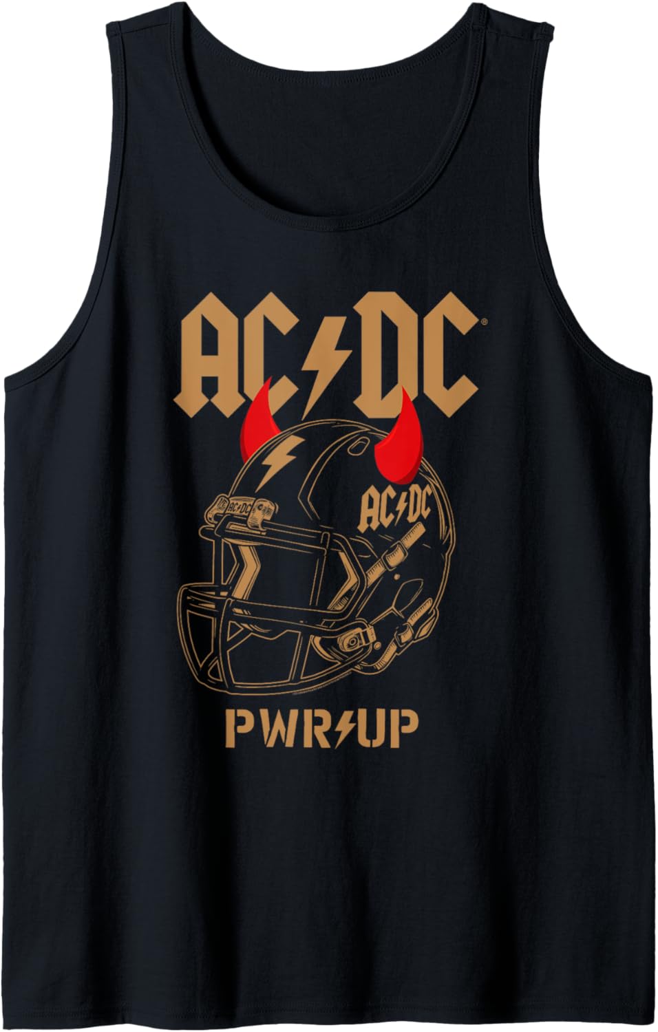 AC\/DC Are You Ready PWR UP Football Helmet 2025 Tour Tank Top