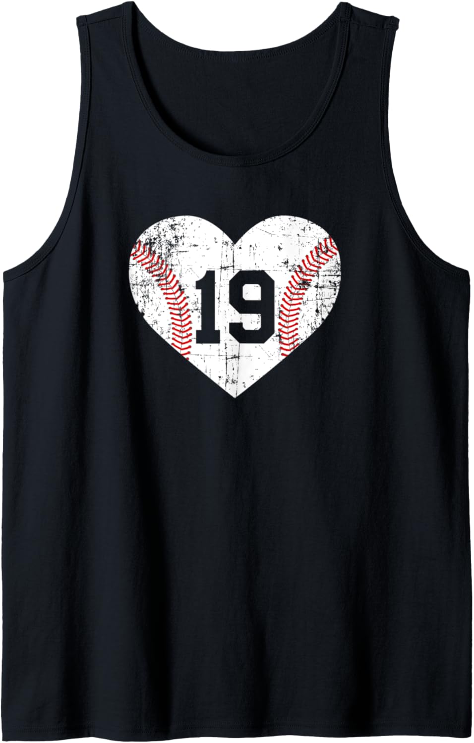 Vintage Baseball 19 Jersey Number Tank Top