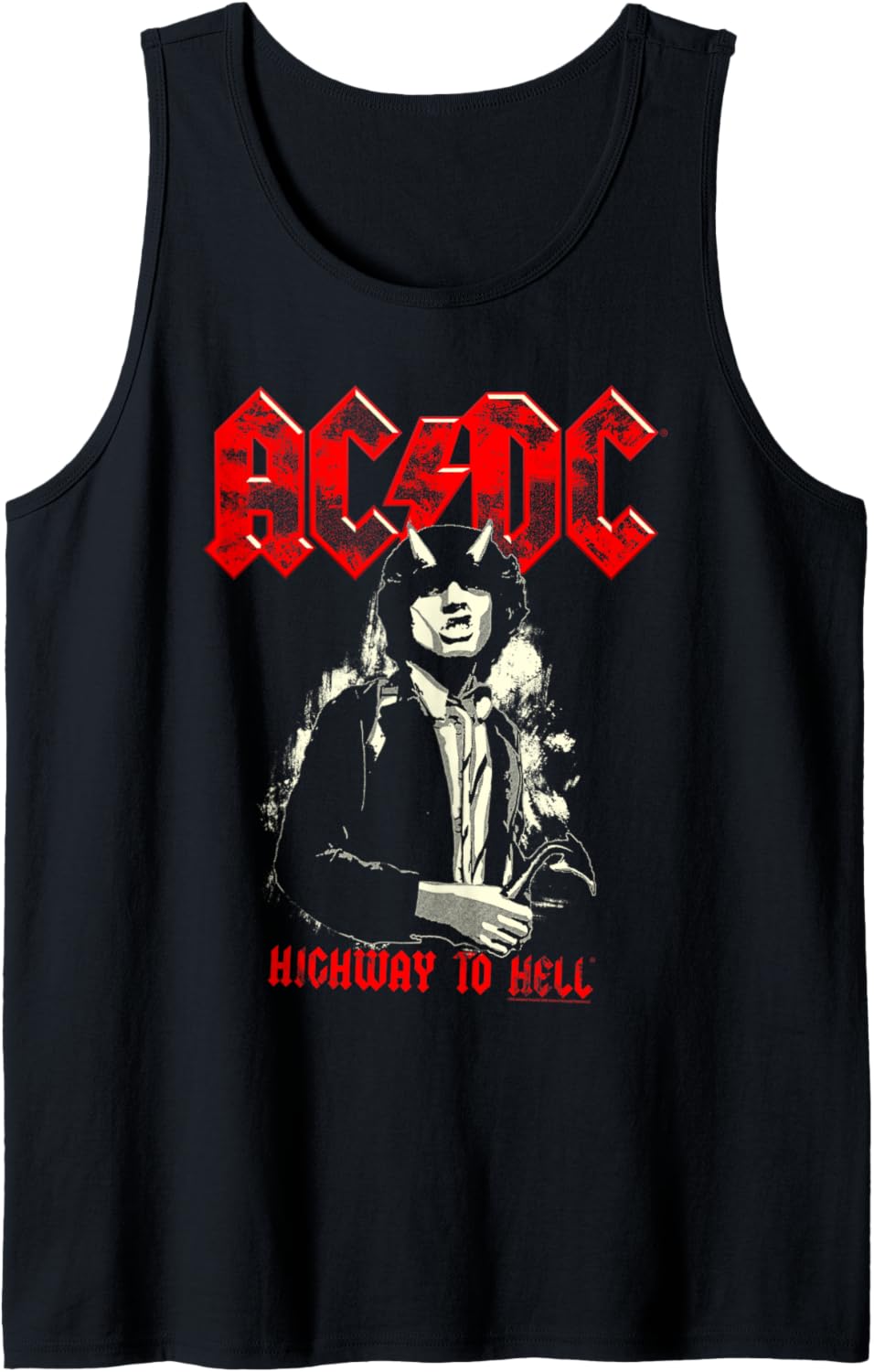 AC\/DC Highway To Hell Angus Young Tank Top