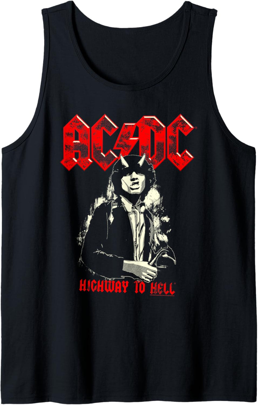 AC\/DC Highway To Hell Angus Young Tank Top