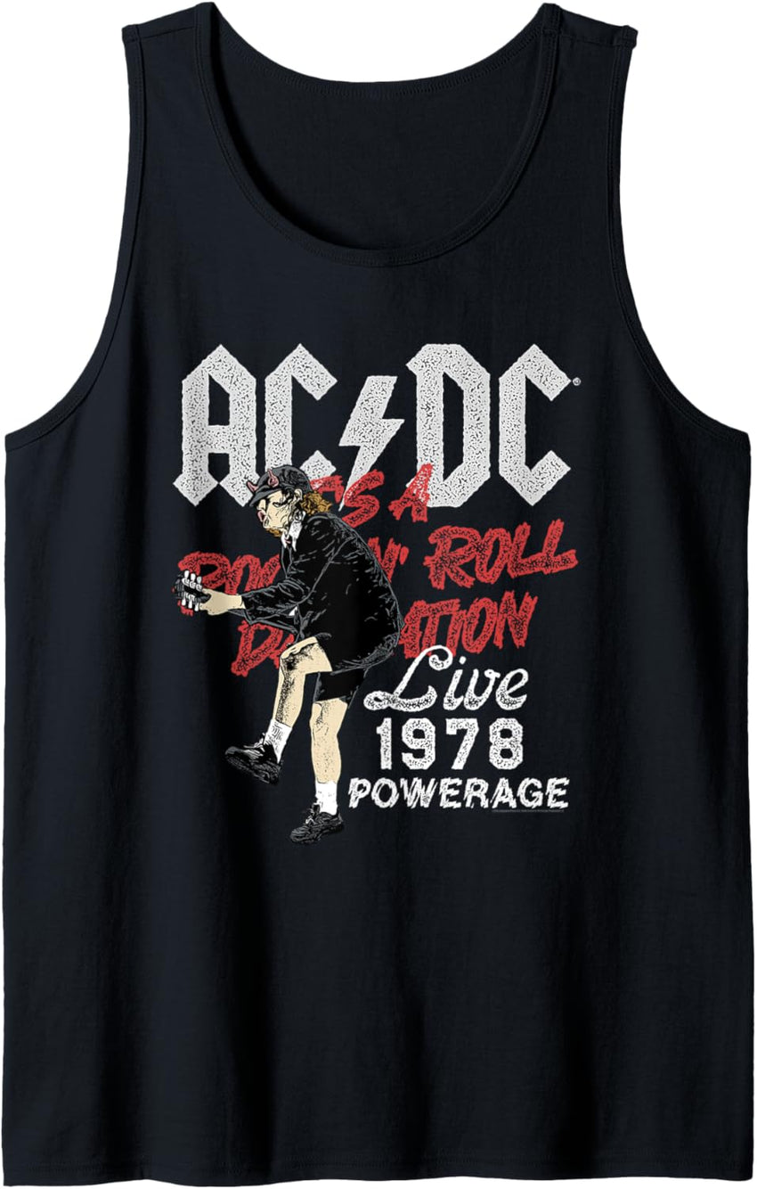 AC\/DC Rock and Roll Damnation Live 1978 Powerage Tank Top