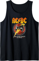 AC\/DC Rock Music Band For Those About To Rock 1981 Tank Top