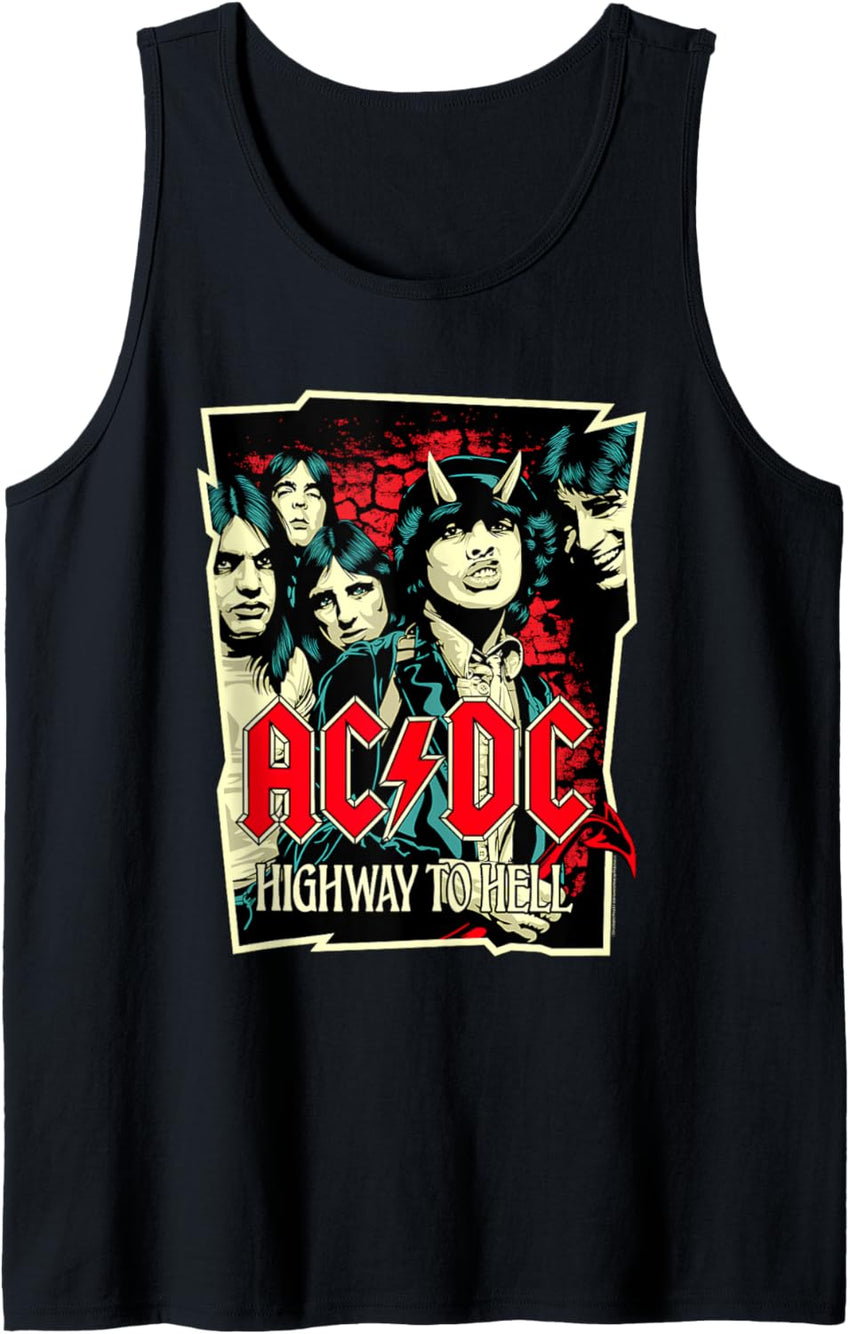 AC\/DC Highway To Hell Illustration Tank Top
