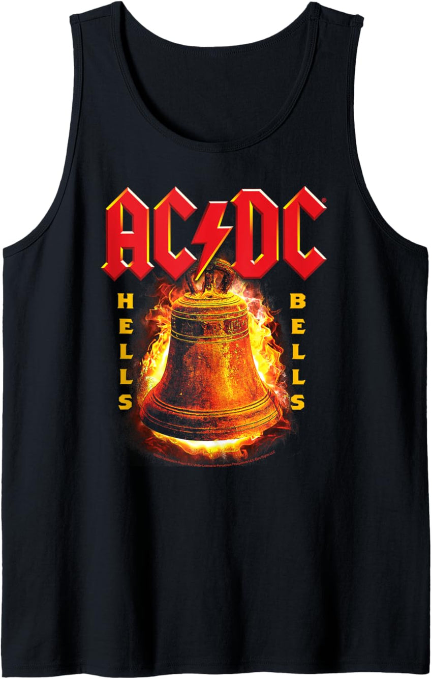 ACDC - Hells Bells Flames Tank Top