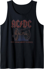 ACDC For Those About To Rock Canon Rock Music Band Tank Top