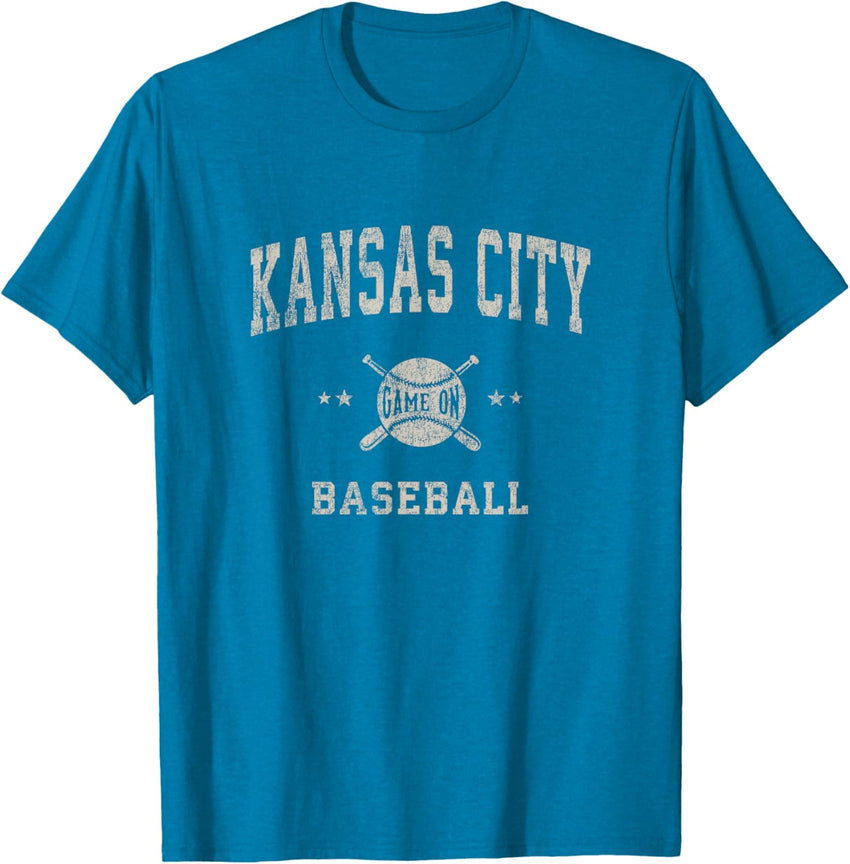 Kansas City Vintage Baseball Throwback Retro Design