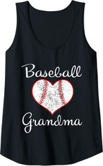 Womens Grandma Vintage Baseball Grandma Tank Top