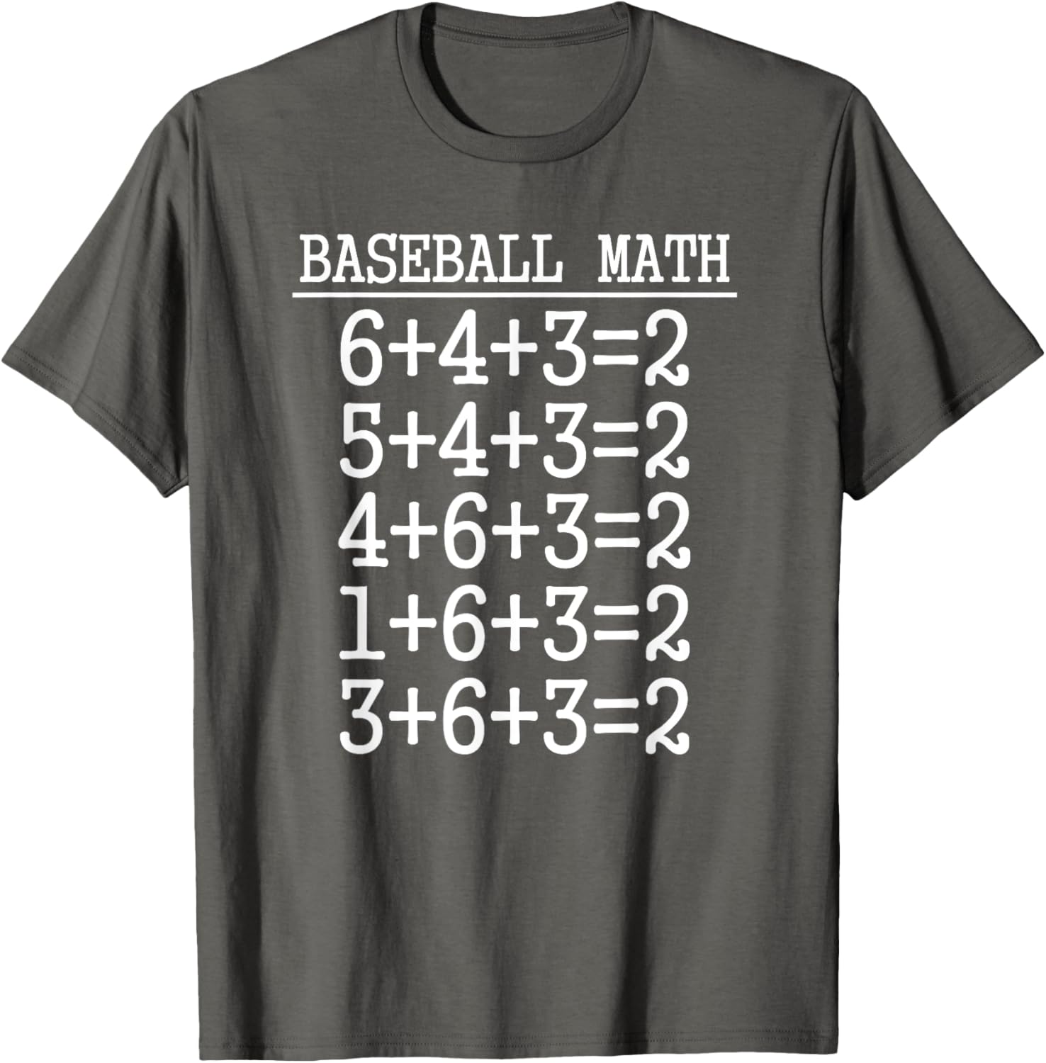 6 4 3 2 Baseball Math Shirt | Cute Softball Game Tee Gift