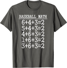 6 4 3 2 Baseball Math Shirt | Cute Softball Game Tee Gift