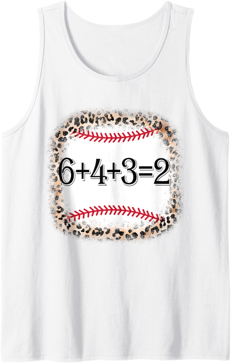 6432 Baseball-shirt Womens Mens 6+4+3 2 Baseball Tank Top