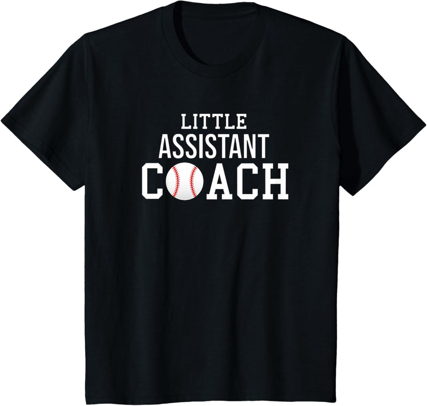 Kids Baseball Coach Shirt for Child Assistant Coach