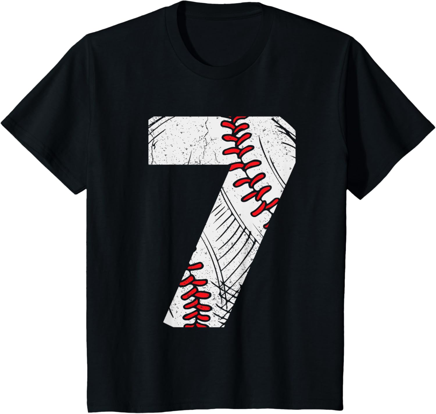 Kids Seven 7 year old Baseball 7th Birthday Boy Baseball