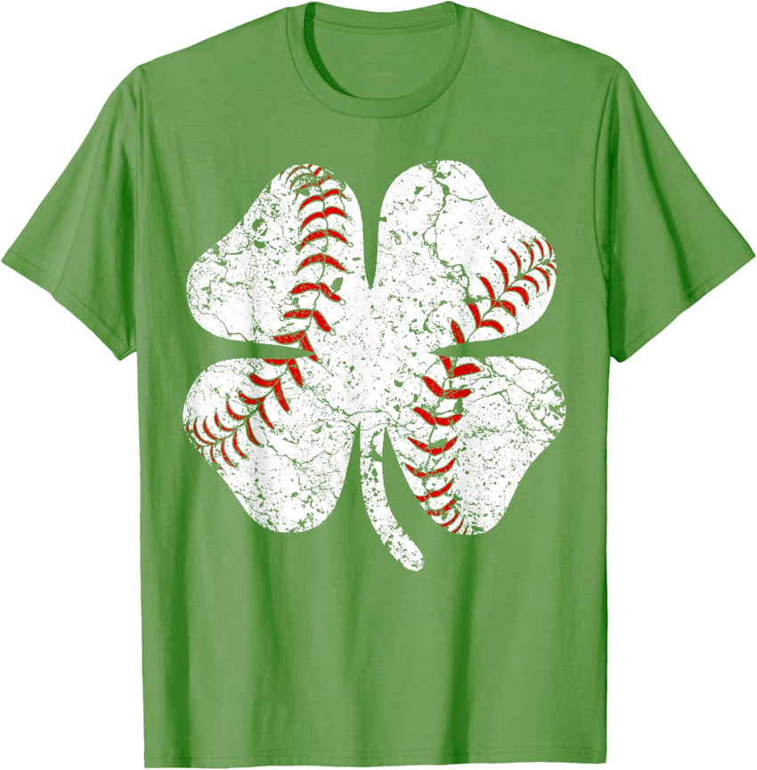 Baseball St Patricks Day Boys Girls Men Women Shamrock Green
