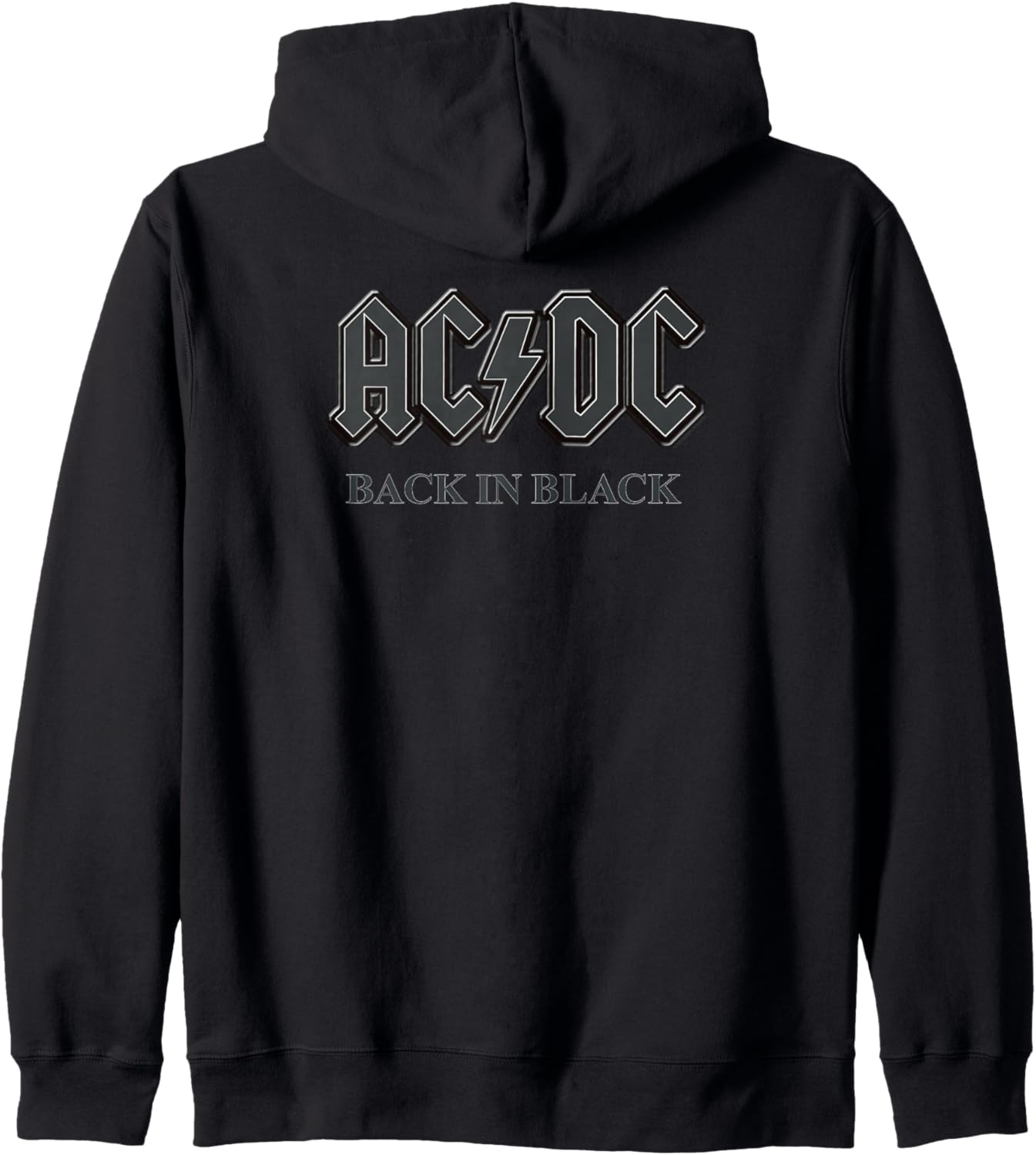 AC\/DC Rock Music Band Back in Black Zip Hoodie