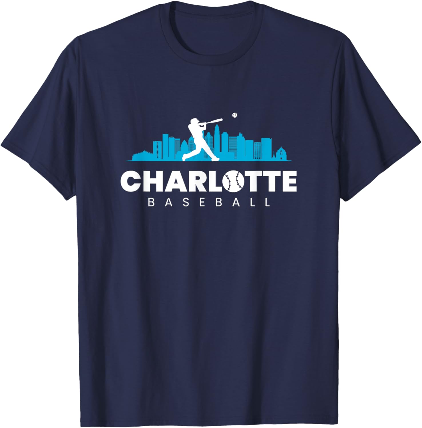 Charlotte Baseball Vintage Minimalist Retro Baseball Lover