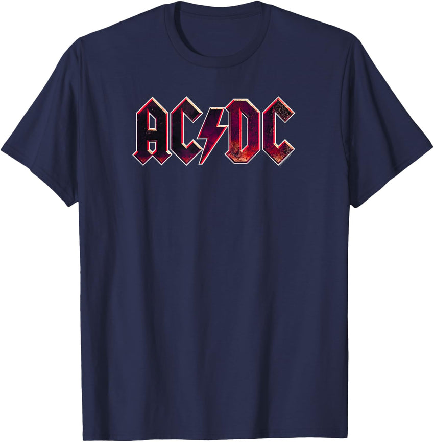 AC\/DC Rock Music Band Raw Distressed Logo