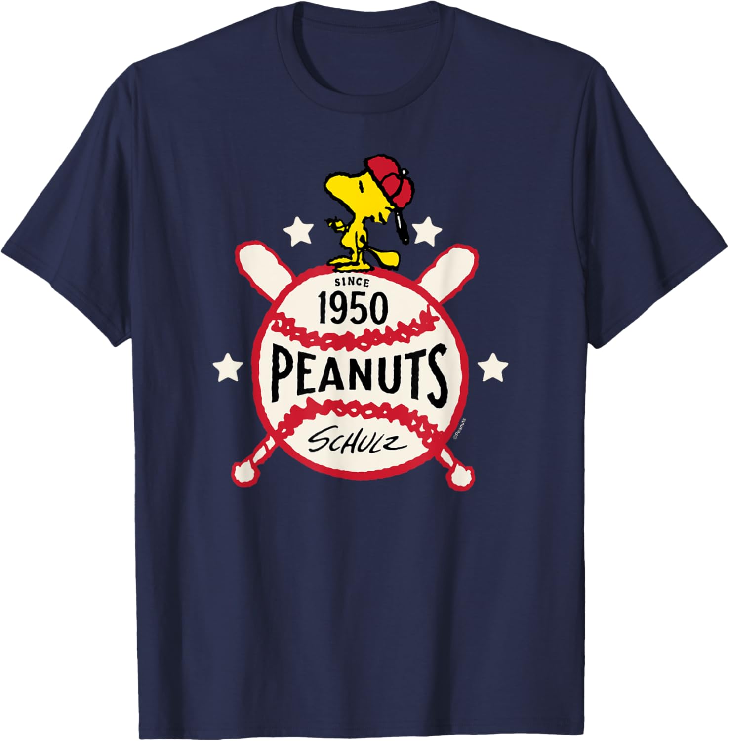 Peanuts - Woodstock 1950 Baseball