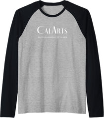 CalArts Art Deco Style College Raglan Baseball Tee