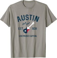 Vintage Austin Texas Guitar Live Music Capital Austin Tx