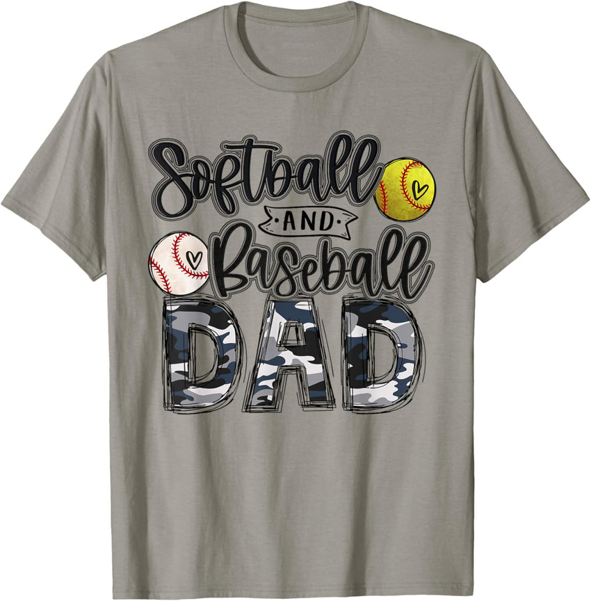 Baseball And Softball Dad of Both Softball Dad Baseball Dad