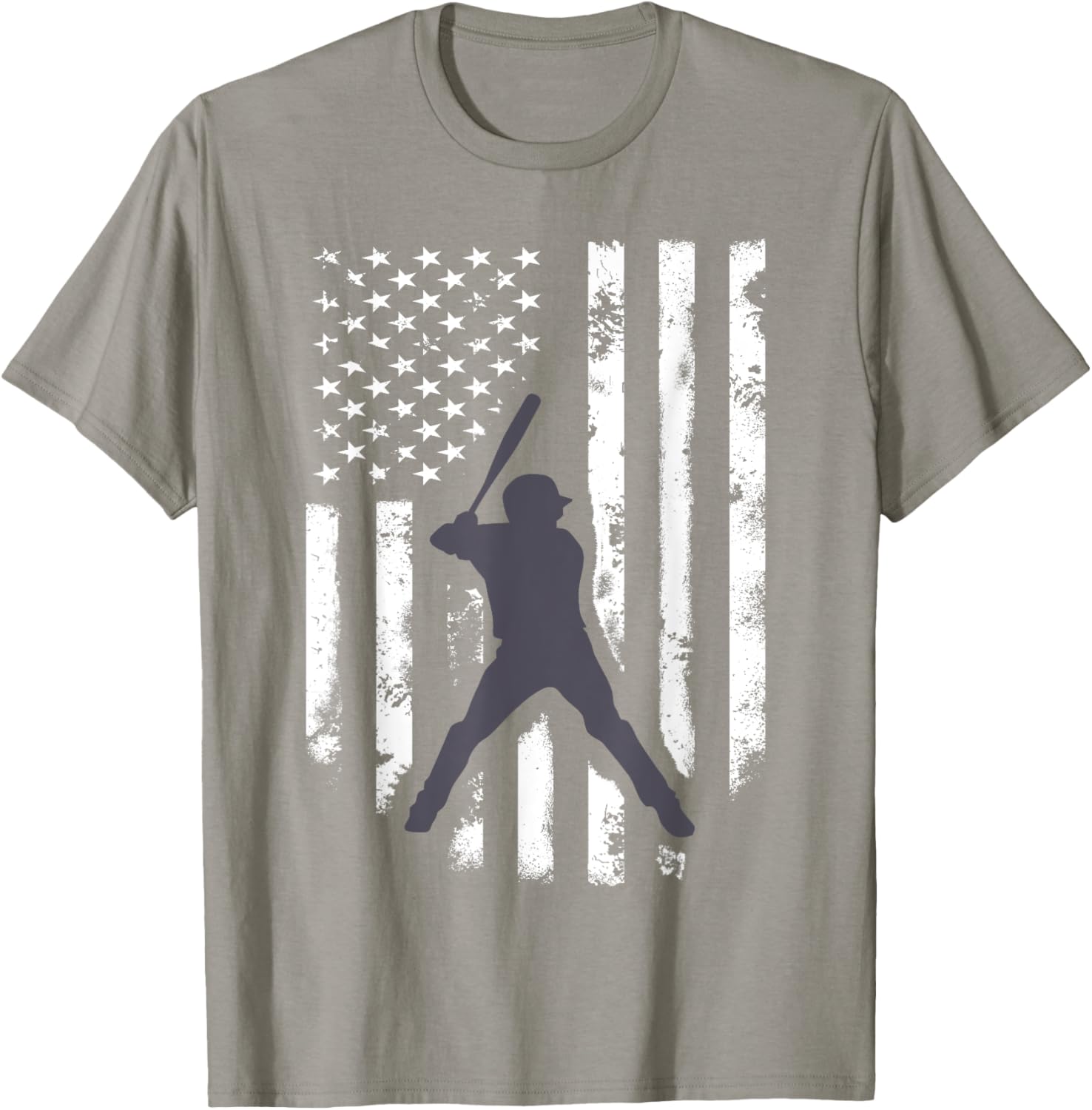 American Flag Baseball Shirt Cool Distressed Jersey Gift Tee