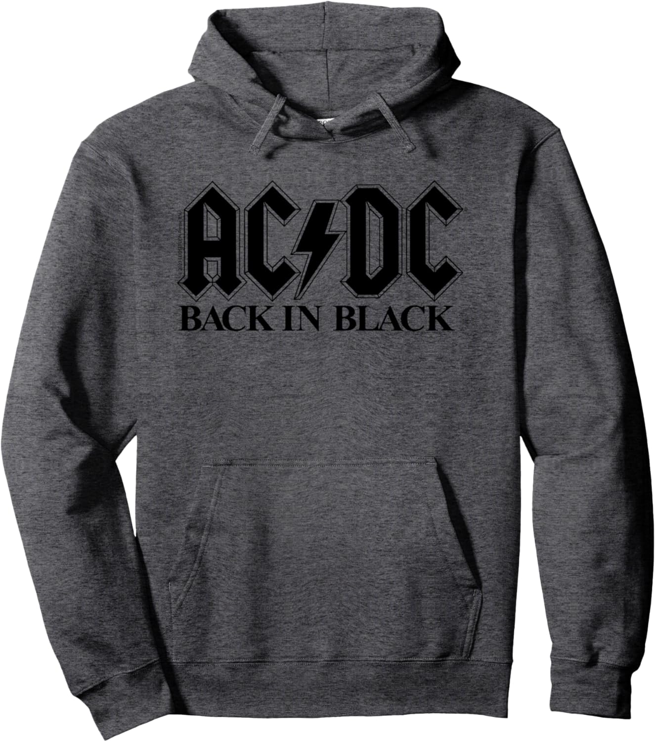 AC\/DC Rock Music Band Back In Black Logo Pullover Hoodie